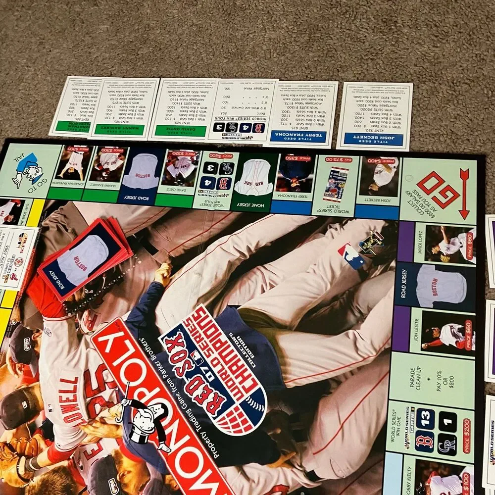 BOSTON RED SOX MLB 2007 WORLD SERIES CHAMPIONS COLLECTORS EDITION MONOPOLY GAME